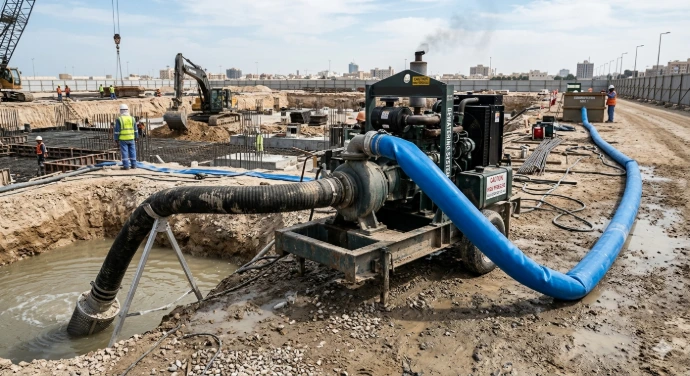 flexible industrial hoses for construction and dewatering