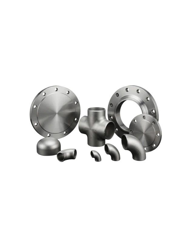 Industrial piping fittings including flanges and elbows