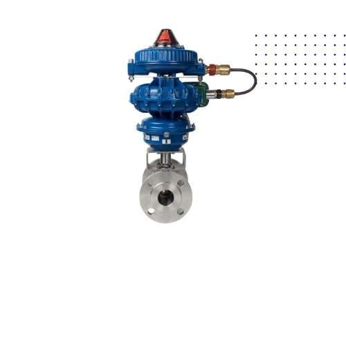 Pneumatic valve actuator for reliable industrial flow control and automated piping systems
