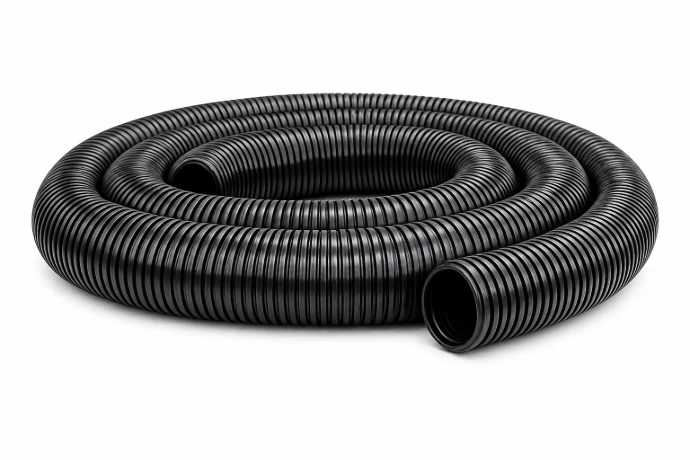 Heavy-duty chemical suction hose built for safe transfer of corrosive liquids