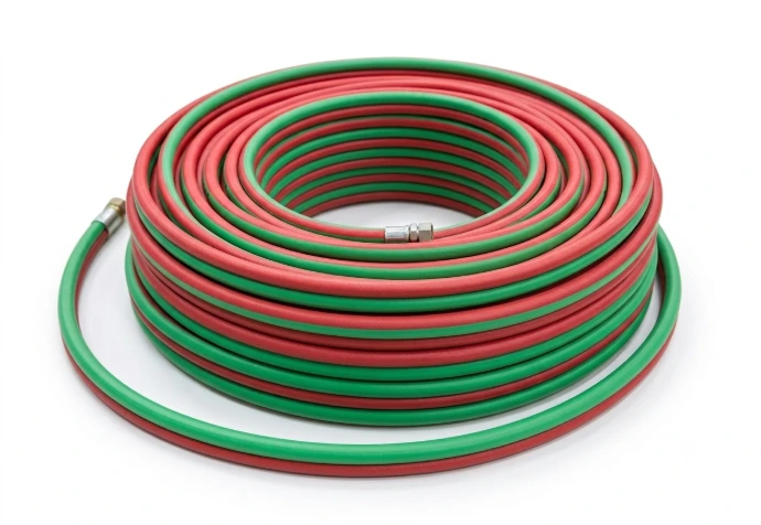 Twin welding hose oxygen and gas